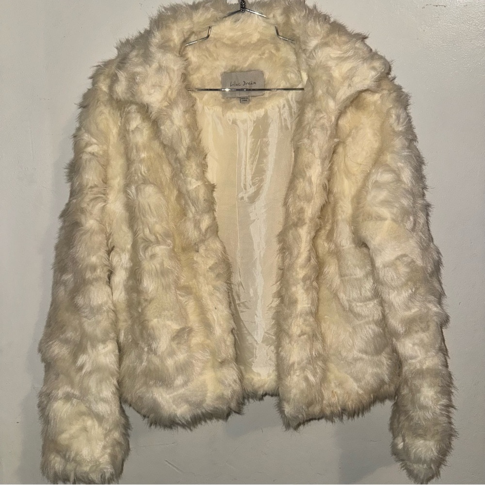 Teddy Faux Fur Jacket Size M